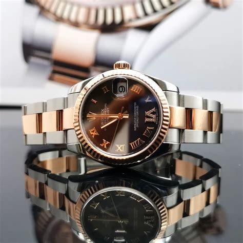 rolex 31mm chocolate|Rolex datejust 31 inch.